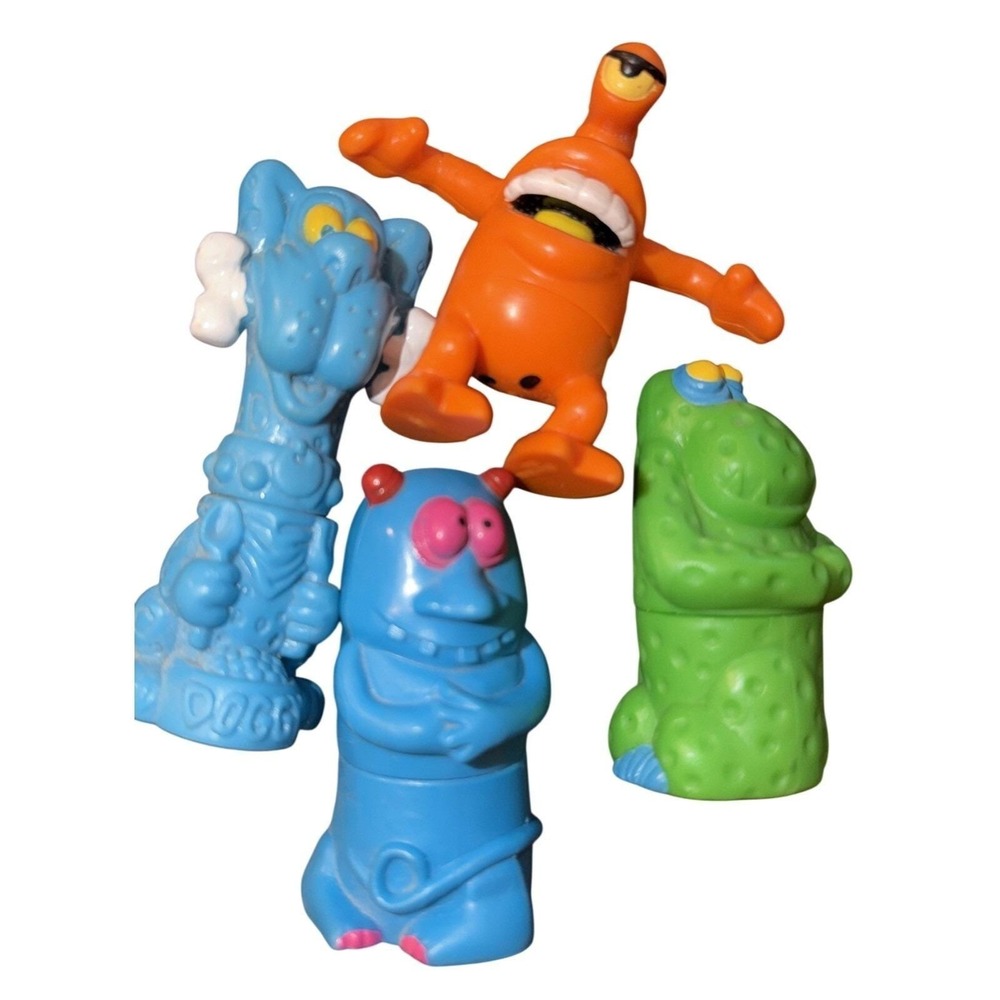 1991 Burger King Kids - Freaky Fellas Funsters Lifesavers Set Of 4
